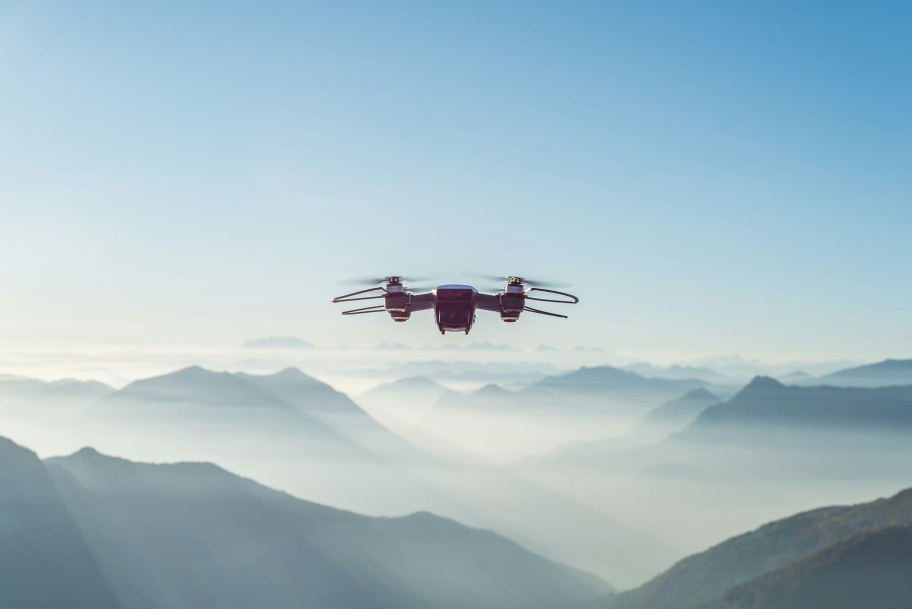 Drone operations at dusk